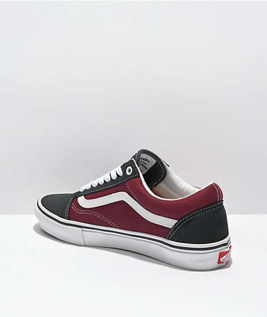 Vans * | Vans Skate Old Skool Asphalt & Pomegranate Skate Shoes Promotions