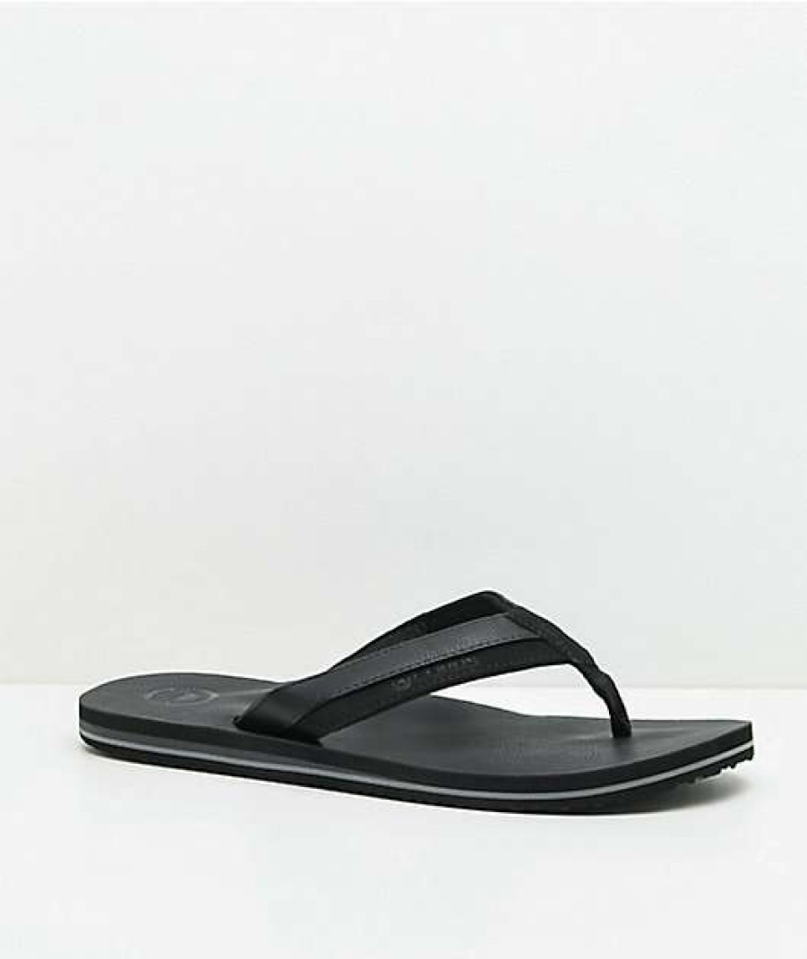 Sandals * | Cords Brewer Black Sandals Outlet