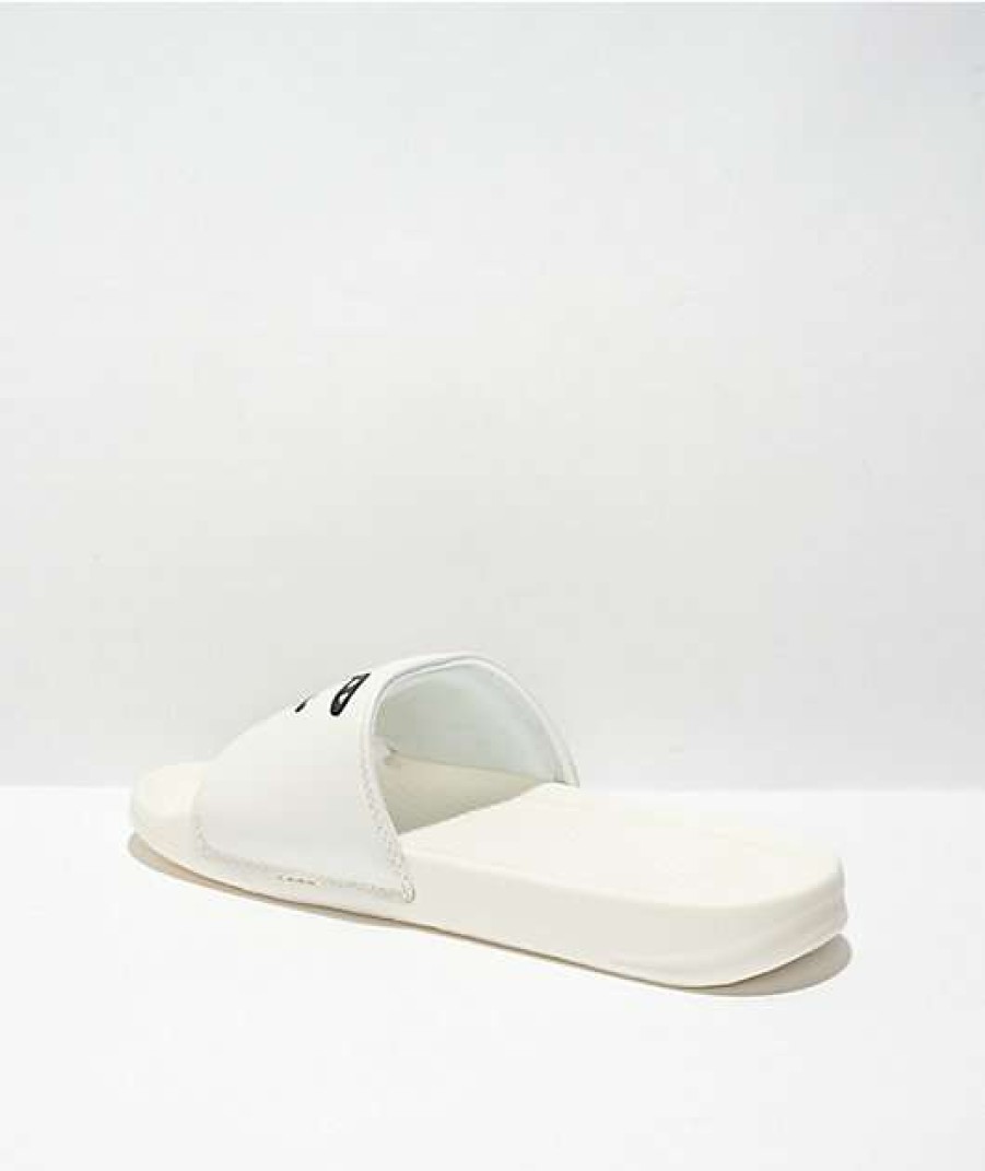 Sandals * | Ripndip Lord Nermal Faces White Slide Sandals Outlet