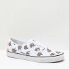 Vans * | Vans Authentic Thank You White & Floral Skate Shoes Promotions