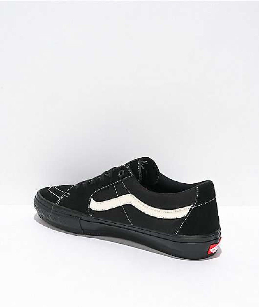 Vans * | Vans Sk8-Low Black & Marshmallow White Skate Shoes Promotions