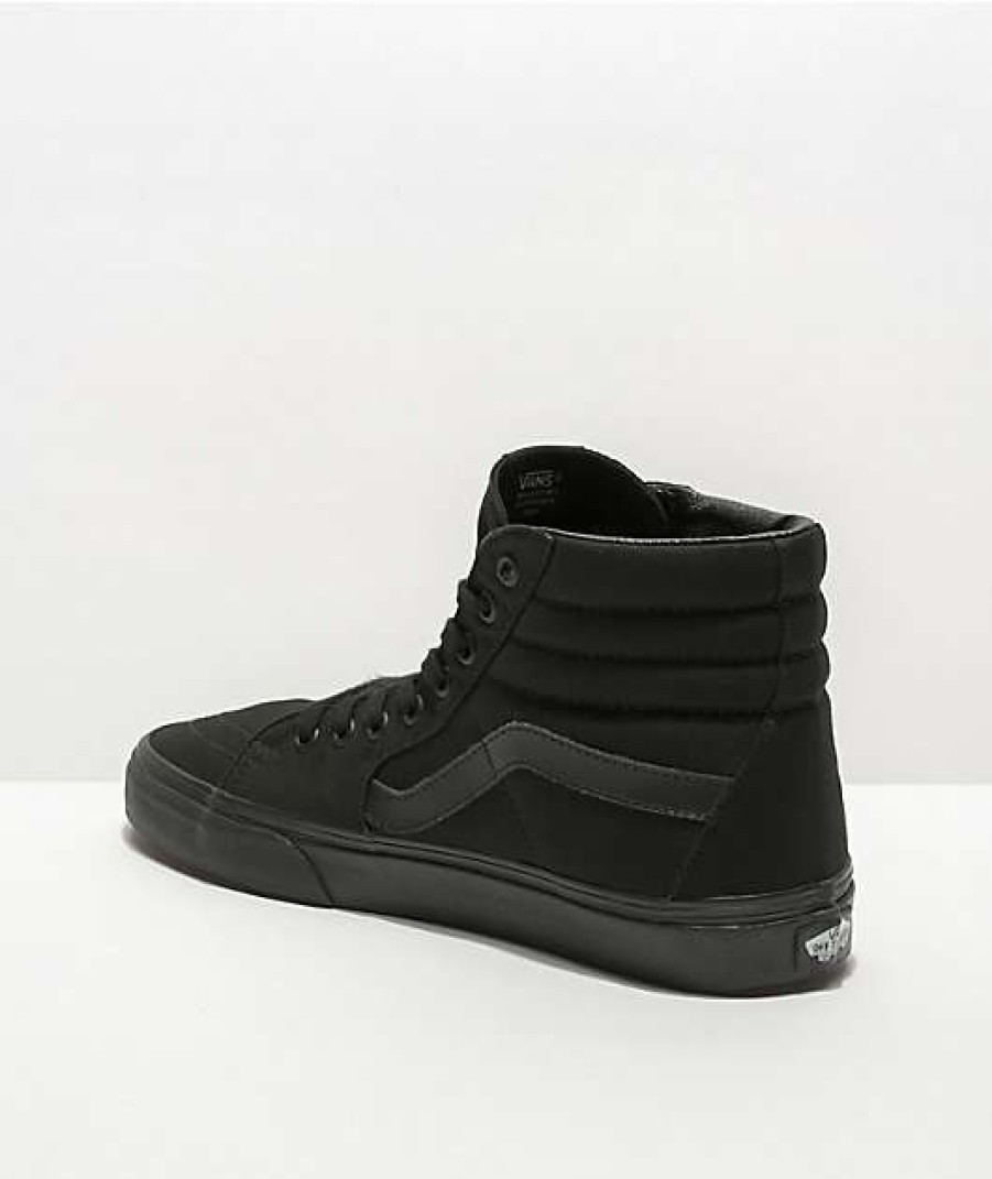 Vans * | Vans Sk8-Hi Mono Black Skate Shoes Promotions