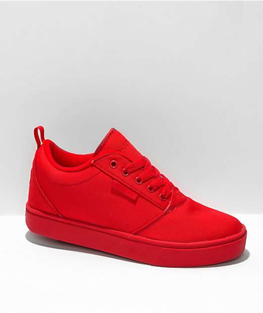 Skate Shoes * | Heelys Pro 20 Red Canvas Shoes Outlet