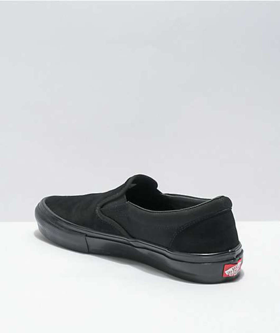 Vans * | Vans Skate Slip-On Black Skate Shoes Promotions