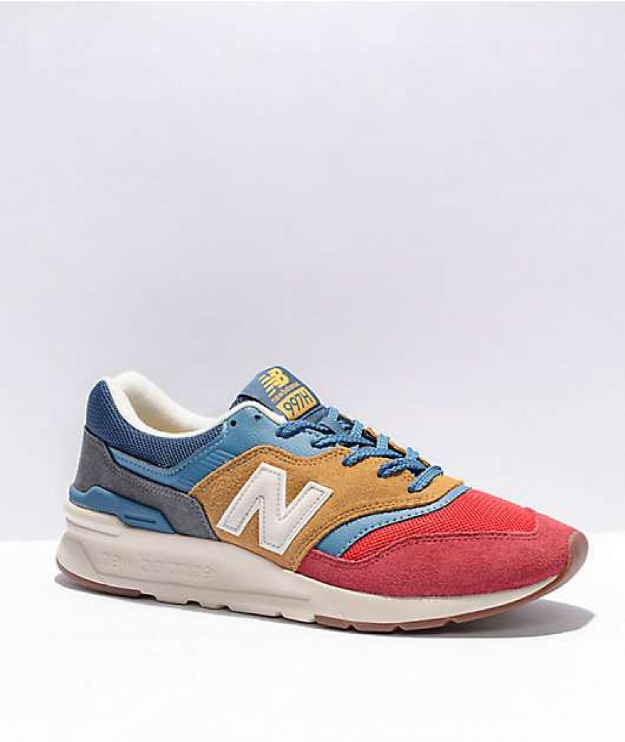 Sneakers * | New Balance Lifestyle 997H Red, Blue, & Tan Shoes Outlet