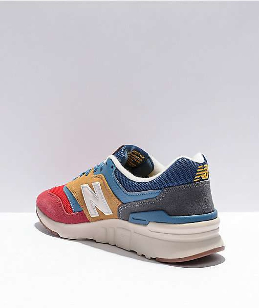 Sneakers * | New Balance Lifestyle 997H Red, Blue, & Tan Shoes Outlet