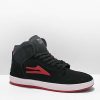 Skate Shoes * | Lakai X Doomsayers Telford Black & Red High Top Skate Shoes Outlet