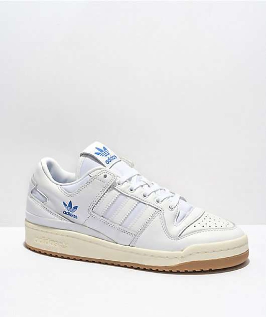 Shoes * | Adidas Forum 84 Low Adv White & Light Blue Shoes Promotions