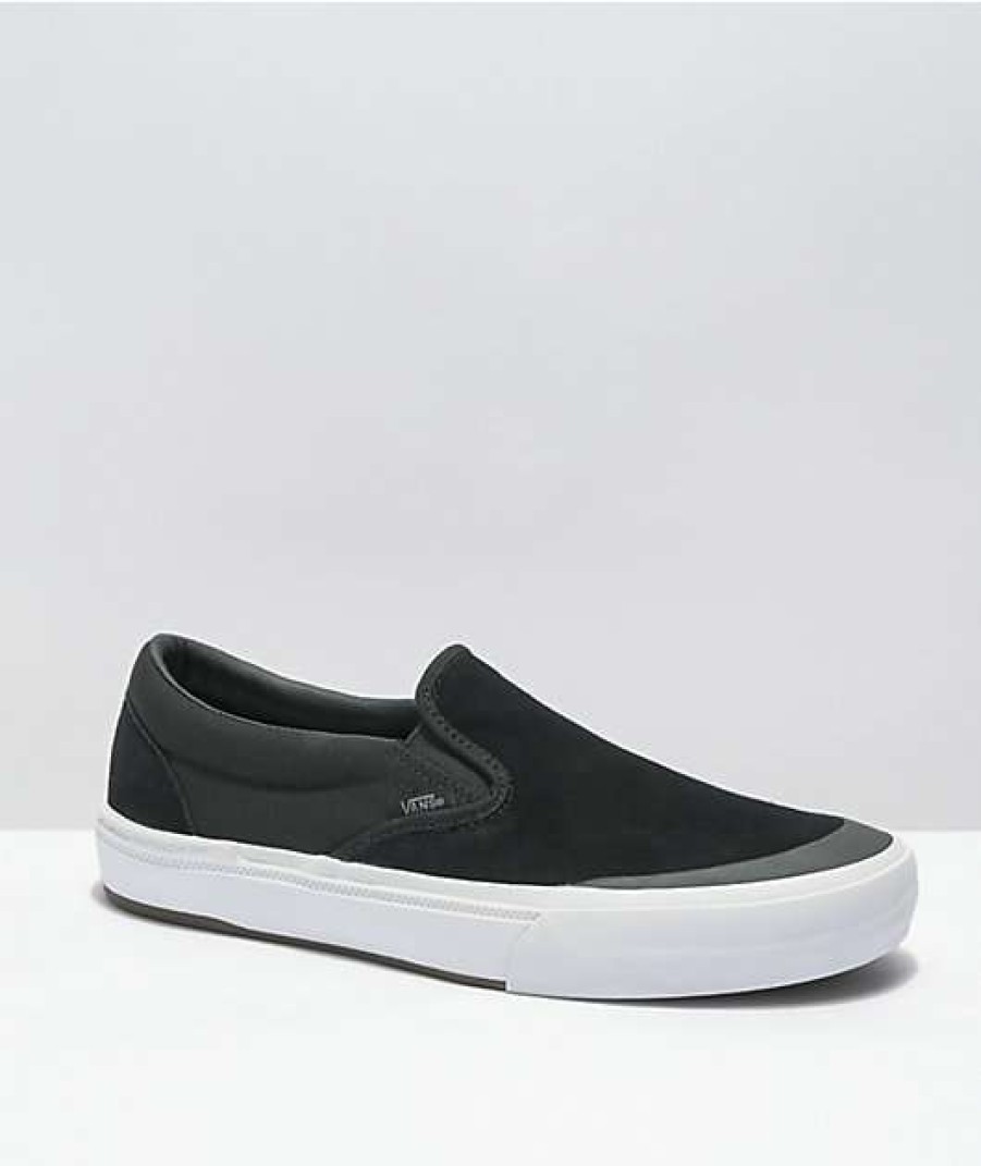 Vans * | Vans Slip-On Bmx Black, Grey & White Shoes Promotions