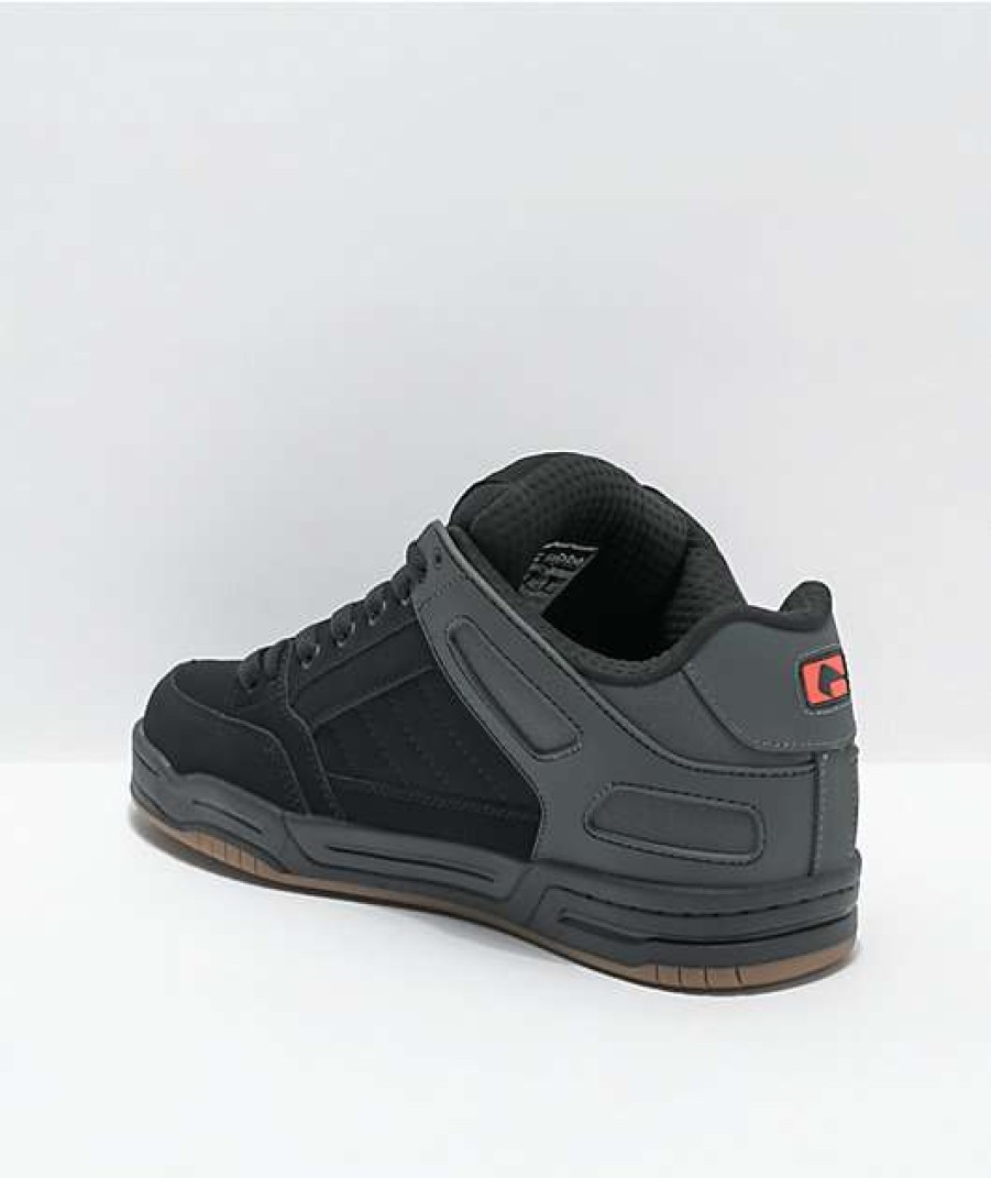 Shoes * | Globe Tilt Black & Orange Split Skate Shoes Outlet