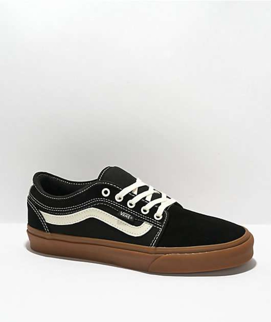 Vans * | Vans Chukka Low Sidestripe Black & Gum Skate Shoes Promotions