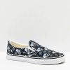 Vans * | Vans Slip-On Flash Skulls Black & Multi Skate Shoes Promotions