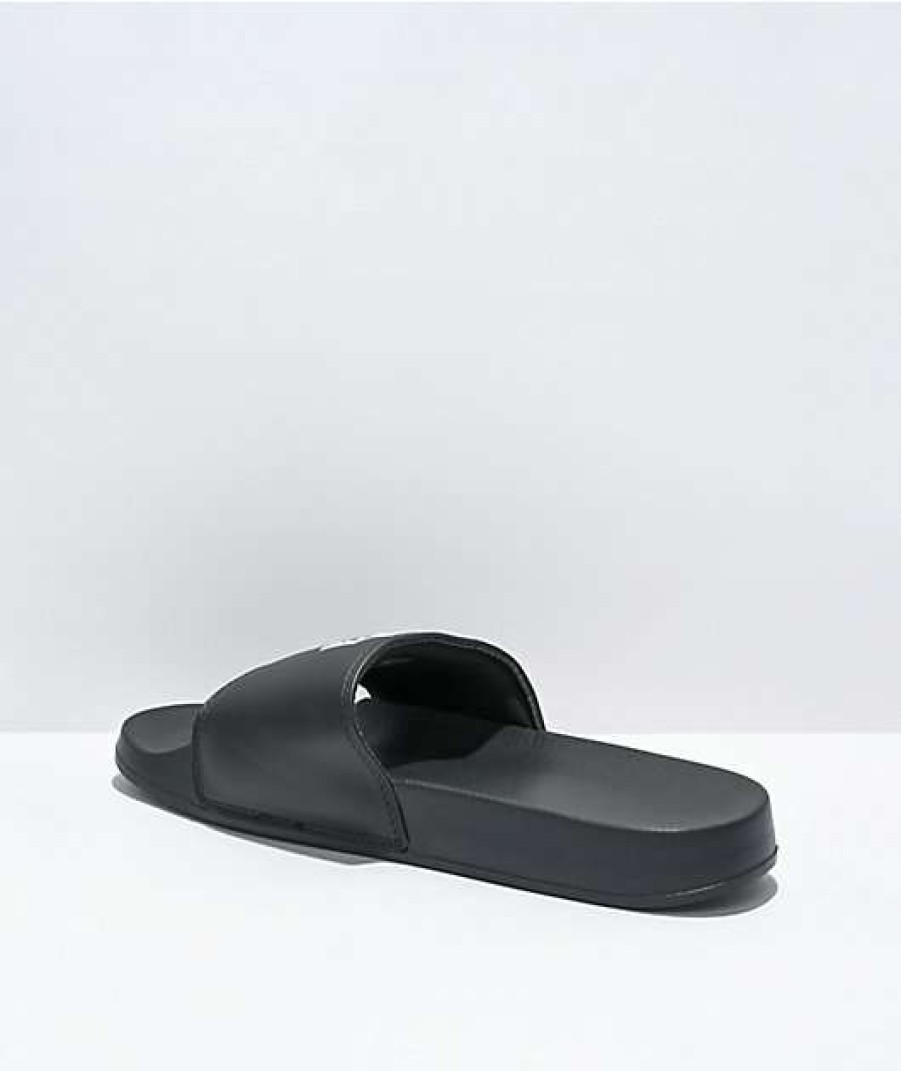 Sandals * | Primitive Rosebud Black Slide Sandals Outlet