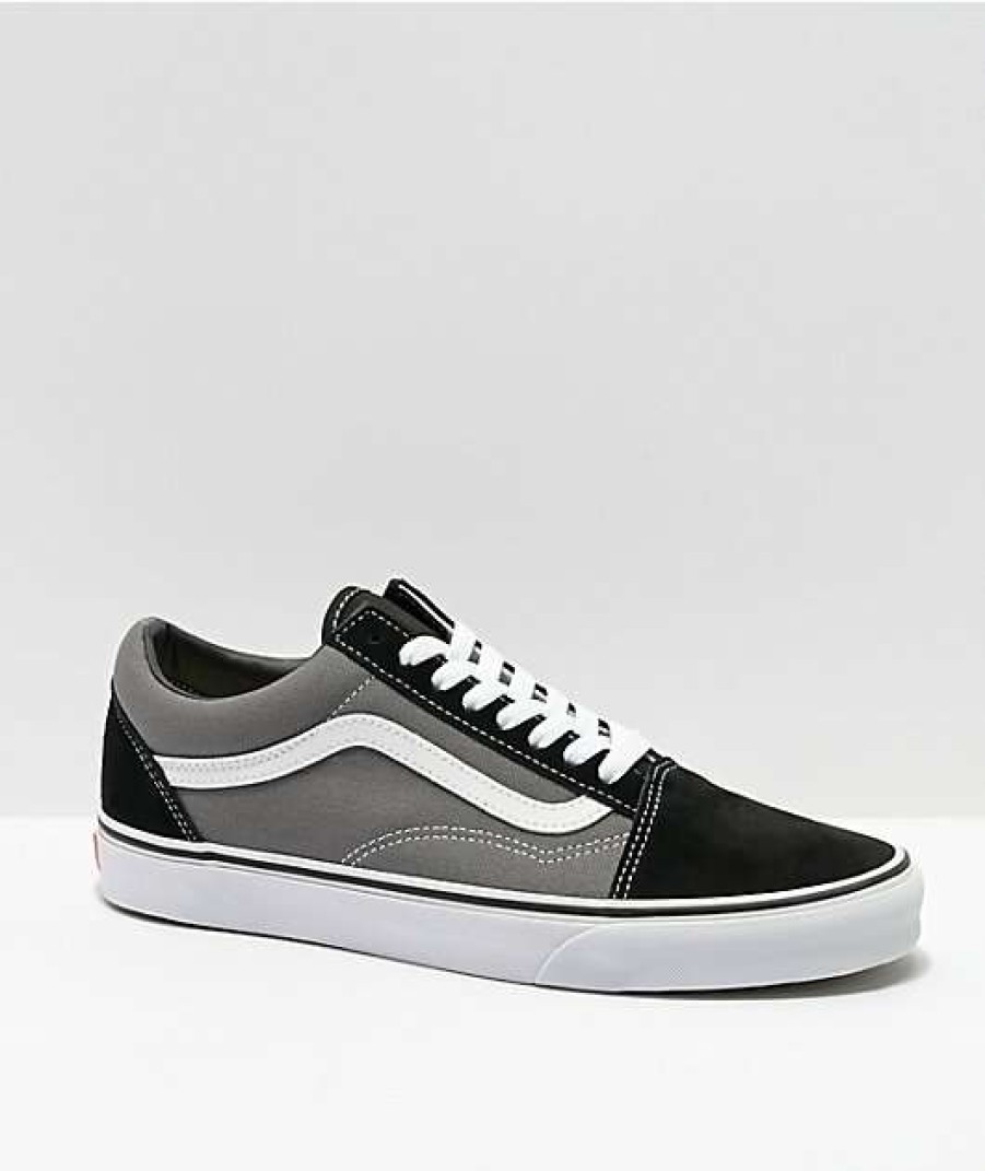 Vans * | Vans Old Skool Black & Pewter Skate Shoes Promotions