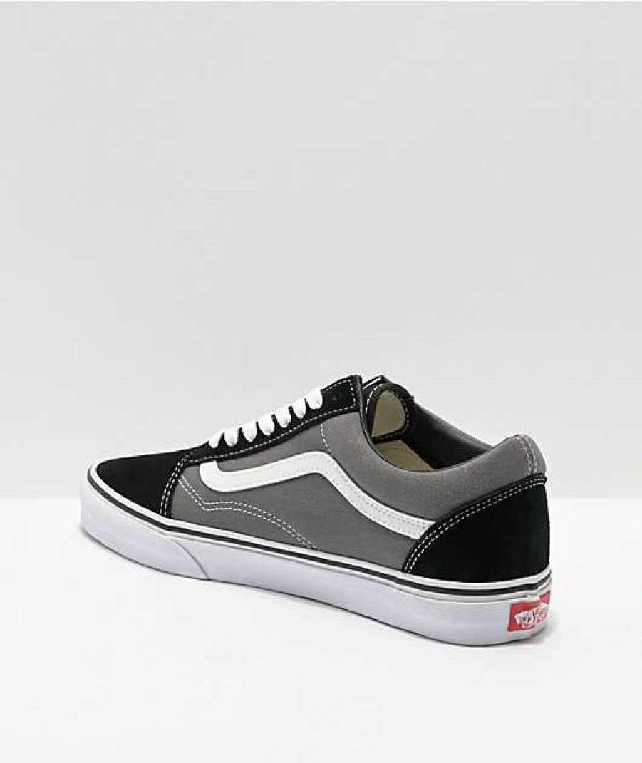 Vans * | Vans Old Skool Black & Pewter Skate Shoes Promotions