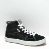 Vans * | Vans Skate The Lizzie Black & White High Top Skate Shoes Promotions