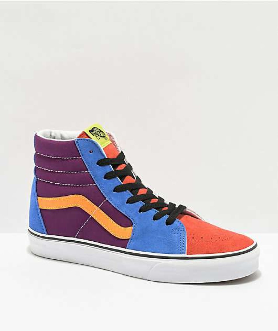 Vans * | Vans Sk8-Hi Grape Juice & Marigold Skate Shoes Promotions