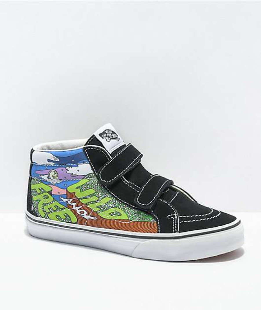 Vans * | Vans X Parks Project Skate Mid V Black Skate Shoes Promotions