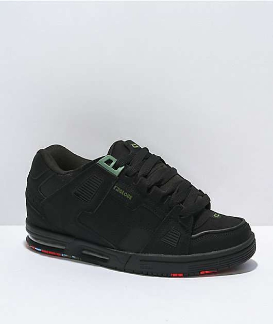 Skate Shoes * | Globe Sabre Black & Upcycle Skate Shoes Outlet