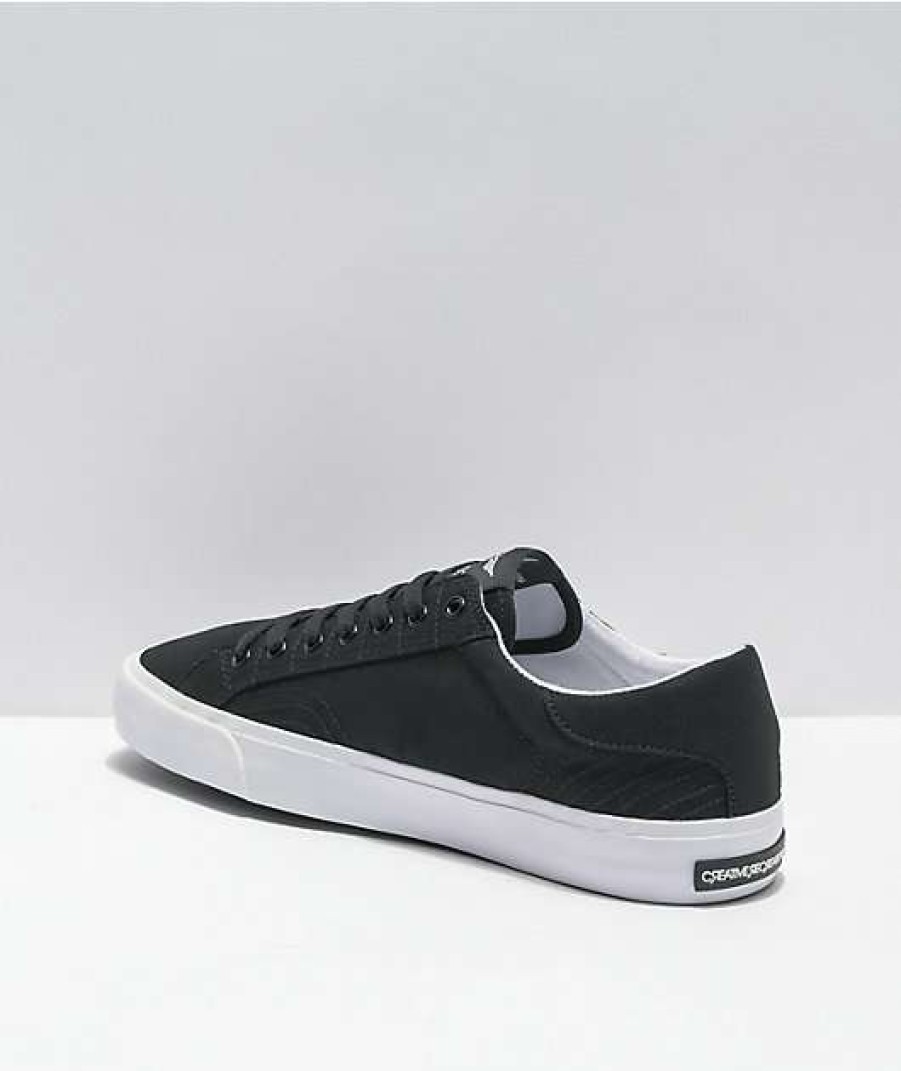 Shoes * | Creative Recreation Zeus Lo Black & White Canvas Shoes Outlet