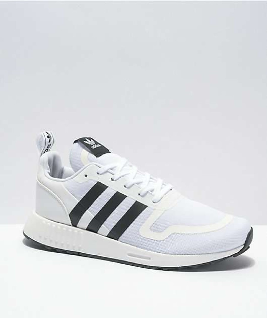 Shoes * | Adidas Smooth Runner White, Black & Grey Shoes Promotions