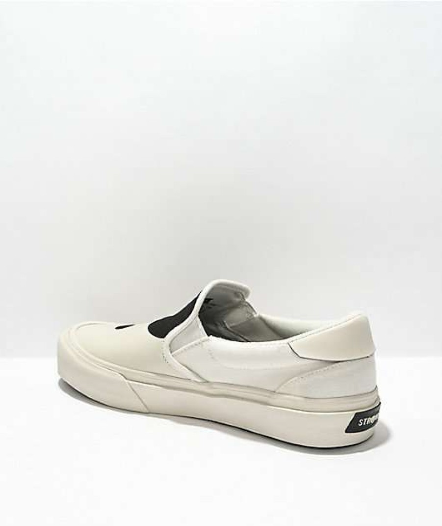 Shoes * | Straye Ventura One Love White & Black Slip-On Skate Shoes Outlet