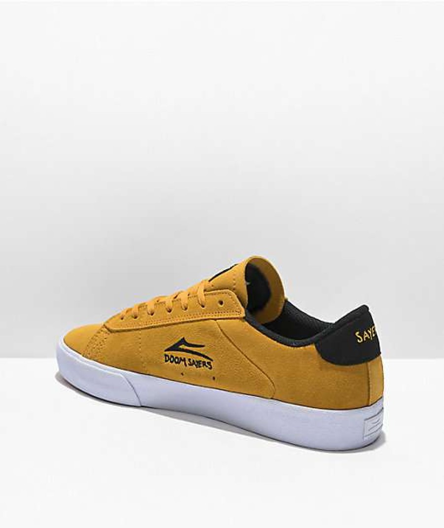 Skate Shoes * | Lakai X Doomsayers Newport Gold Suede Skate Shoes Outlet