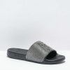 Sandals * | Ripndip Lord Nermal Rhinestone Black Slide Sandals Outlet