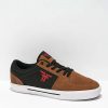 Sneakers * | Fallen Patriot Brown, Black, & Red Skate Shoes Outlet