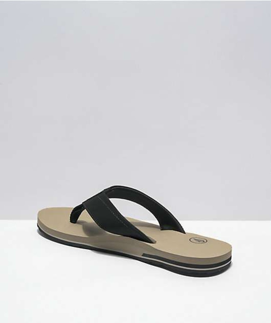 Sandals * | Volcom Victor Khaki Sandals Outlet