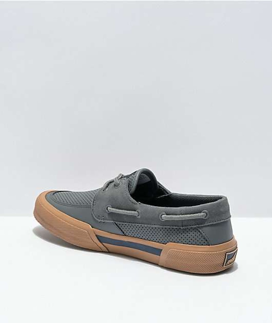 Shoes * | Sperry Soletide 2-Eye Grey & Gum Shoes Outlet