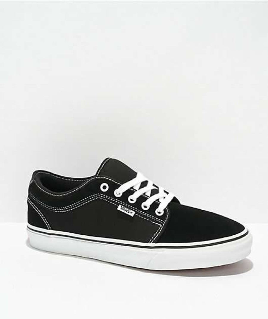 Vans * | Vans Skate Chukka Low Black & White Suede Skate Shoes Promotions