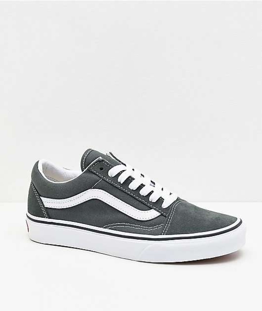 Vans * | Vans Old Skool Thyme & White Skate Shoes Promotions