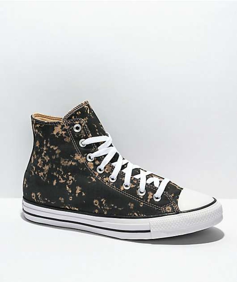 Shoes * | Converse Chuck Taylor All Star Hi Black & Hemp Dip Dye Shoes Outlet