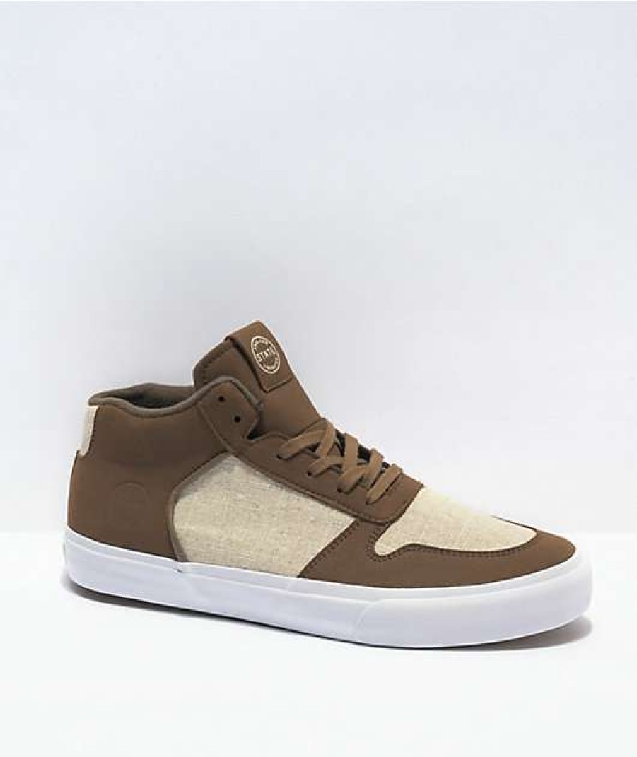 Skate Shoes * | State Stearling Dark Brown Hemp Skate Shoes Outlet