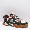 Sneakers * | Fila Caged Mixed Media Gardenia & Black Shoes Outlet