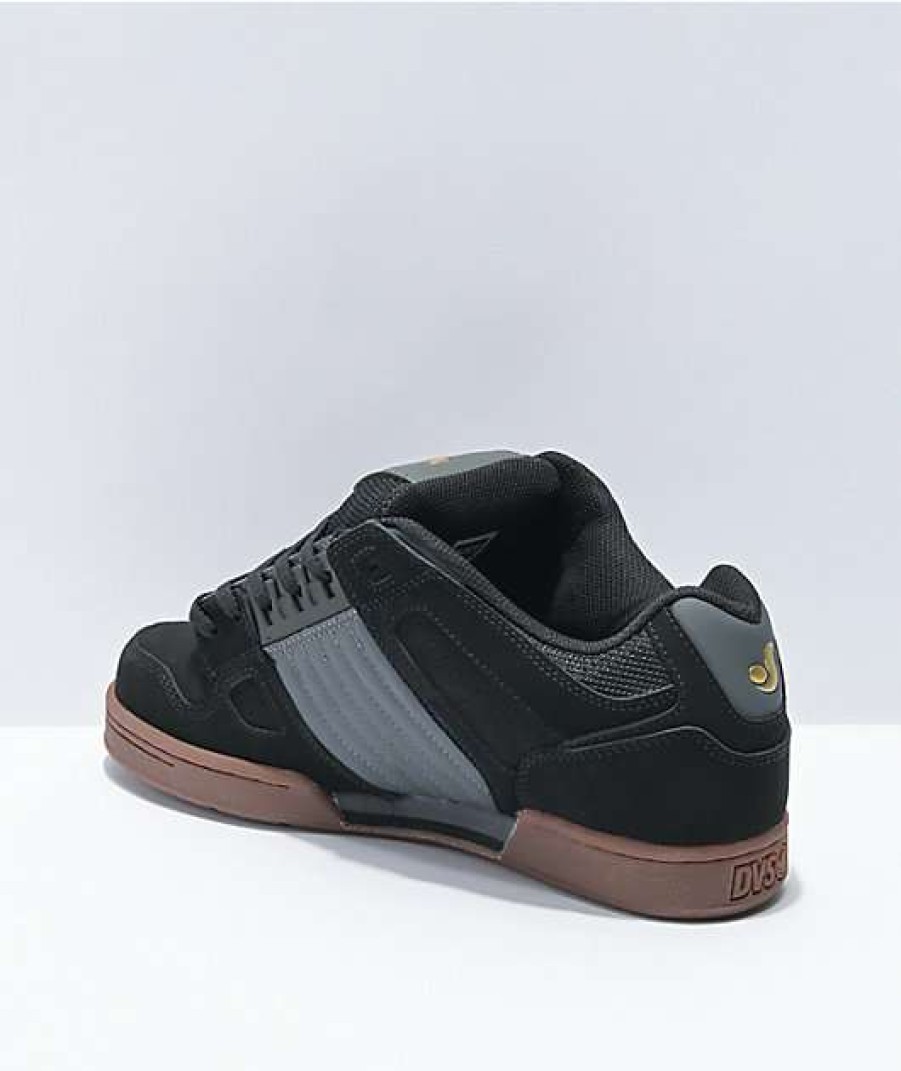 Shoes * | Dvs Celcius Black, Castle Rock & Gum Skate Shoes Outlet