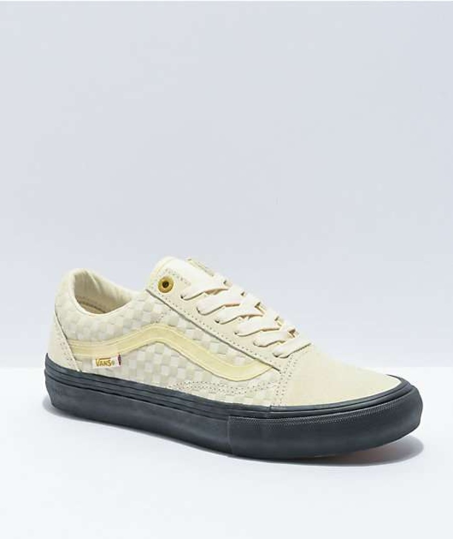 Vans * | Vans Skate Old Skool Lizzie Antique White & Black Skate Shoes Promotions