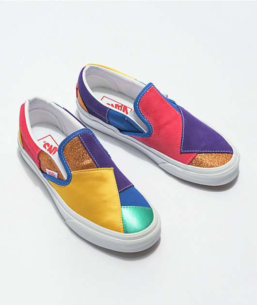 Vans * | Vans Slip-On Pride Patchwork Skate Shoes Promotions