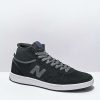 Skate Shoes * | New Balance Numeric 440 High Top Black & Grey Skate Shoes Outlet