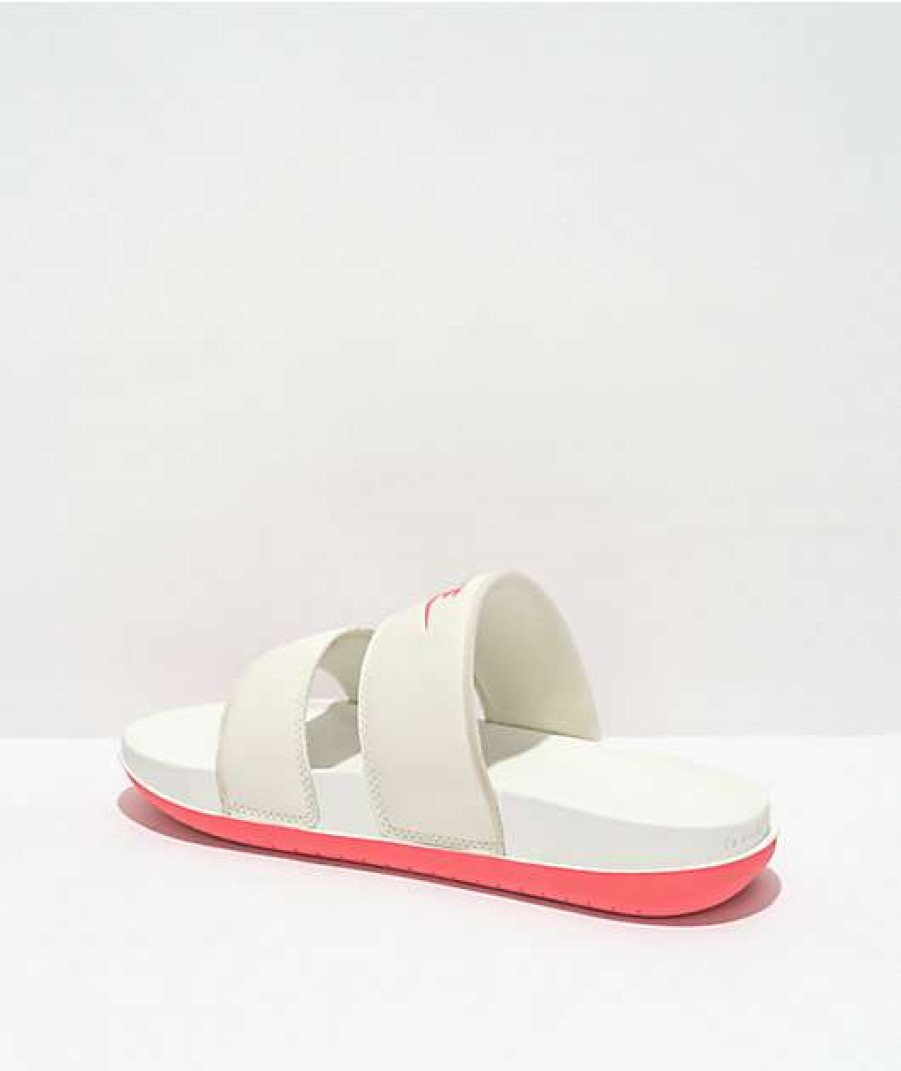 Nike * | Nike Offcourt Duo Sail & Pink Slide Sandals Promotions