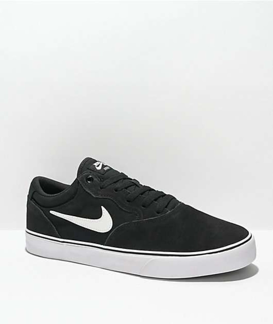 Nike * | Nike Sb Chron 2 Black & White Skate Shoes Promotions