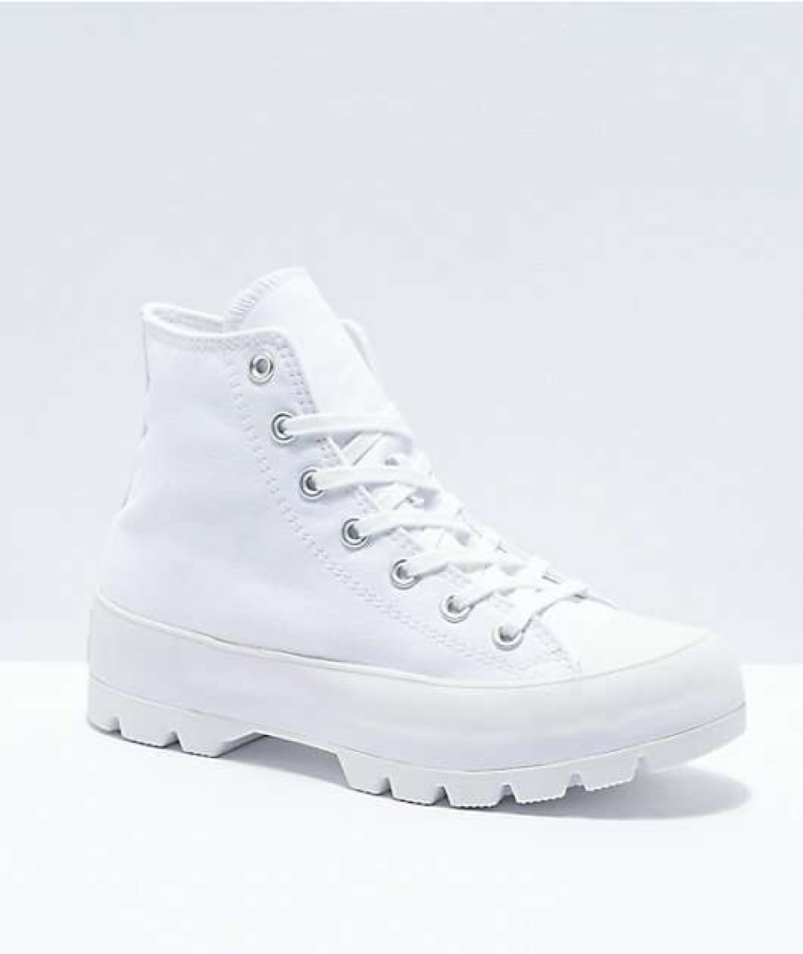 Shoes * | Converse Chuck Taylor All Star Lugged White High Top Shoes Outlet