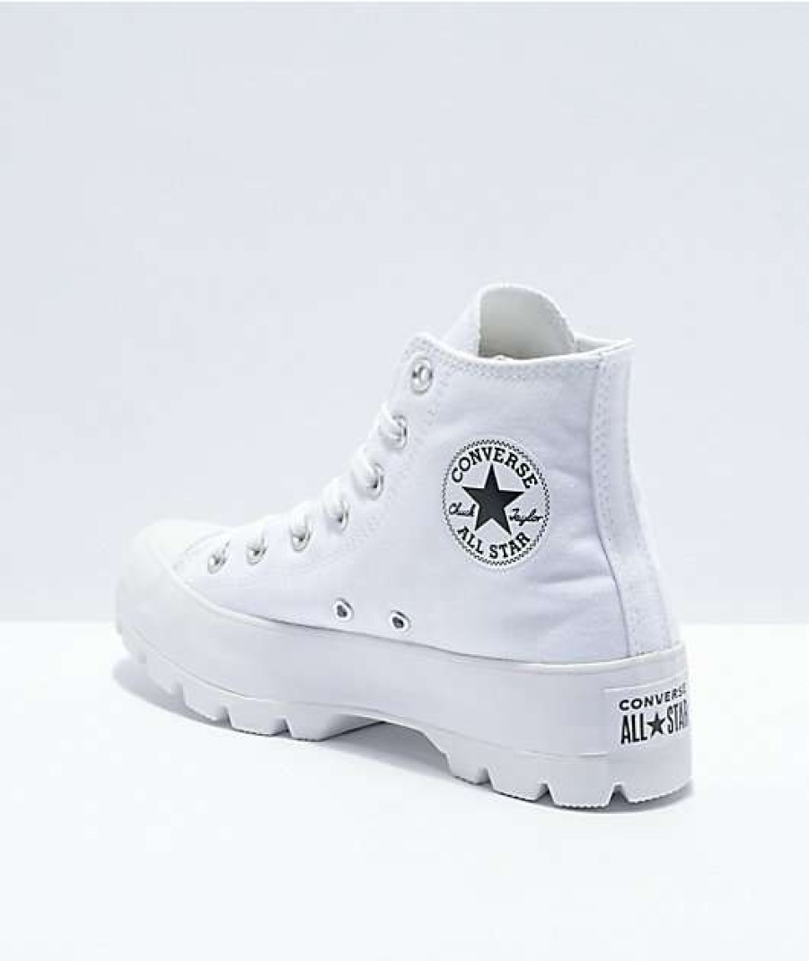 Shoes * | Converse Chuck Taylor All Star Lugged White High Top Shoes Outlet