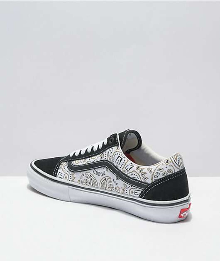 Vans * | Vans X Baker Skate Old Skool Black & White Skate Shoes Promotions