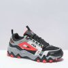 Sneakers * | Fila Oakmont Trail Black & Fiery Coral Shoes Outlet