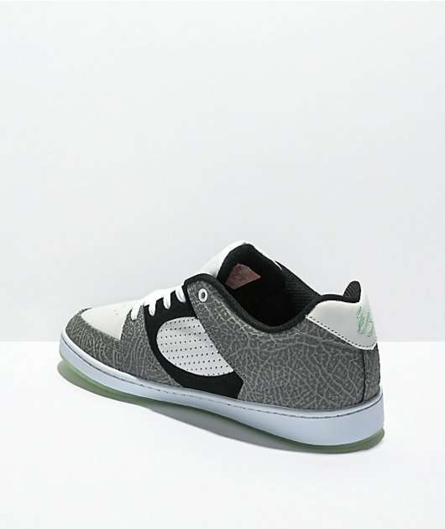 Sneakers * | Es Accel Slim Black, White & Turquoise Skate Shoes Outlet