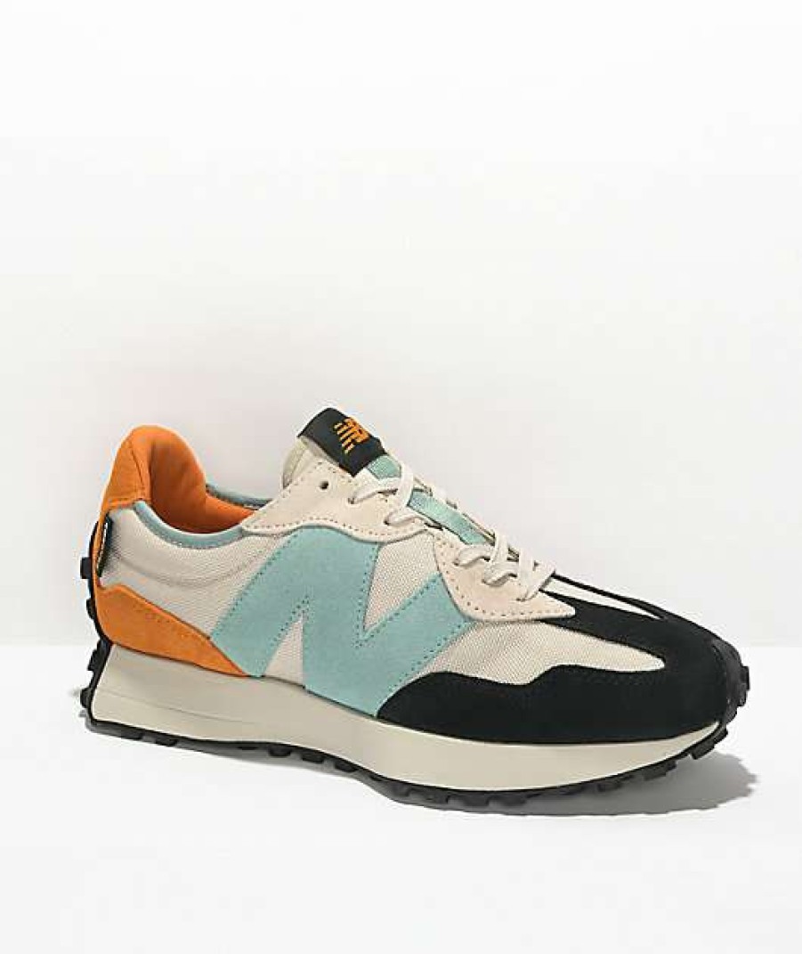 Sneakers * | New Balance Lifestyle 327 Moonbeam, Orange, & Blue Shoes Outlet