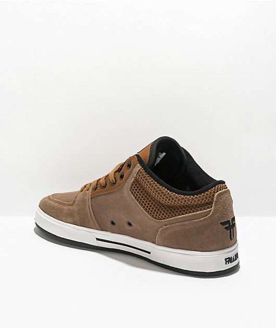 Sneakers * | Fallen The Fiend Brown & White Skate Shoes Outlet