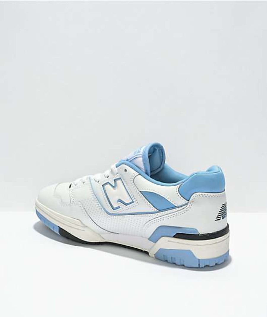 Sneakers * | New Balance Lifestyle Bb550 Team Carolina White & Baby Blue Shoes Outlet